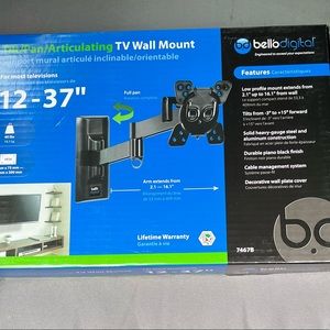 - New Bell'O Digital  Full Motion TV Wall Mount for TVs up to 37"